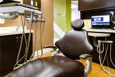 dental chair inside one of the operatories at Edgewater Dental Arts